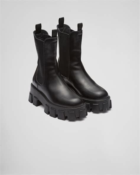 03197 prada|Prada brushed leather boots.